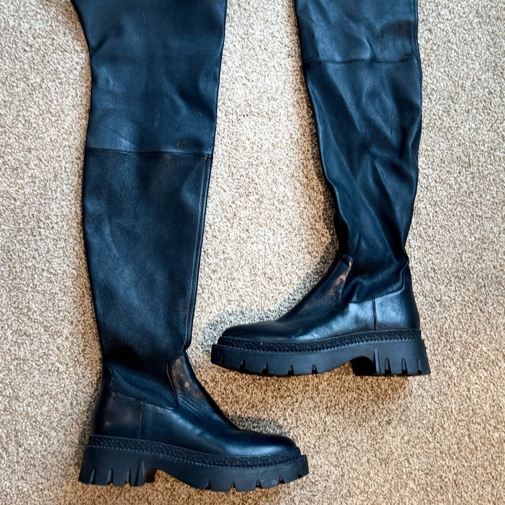 COACH Black Over-the-Knee Boots